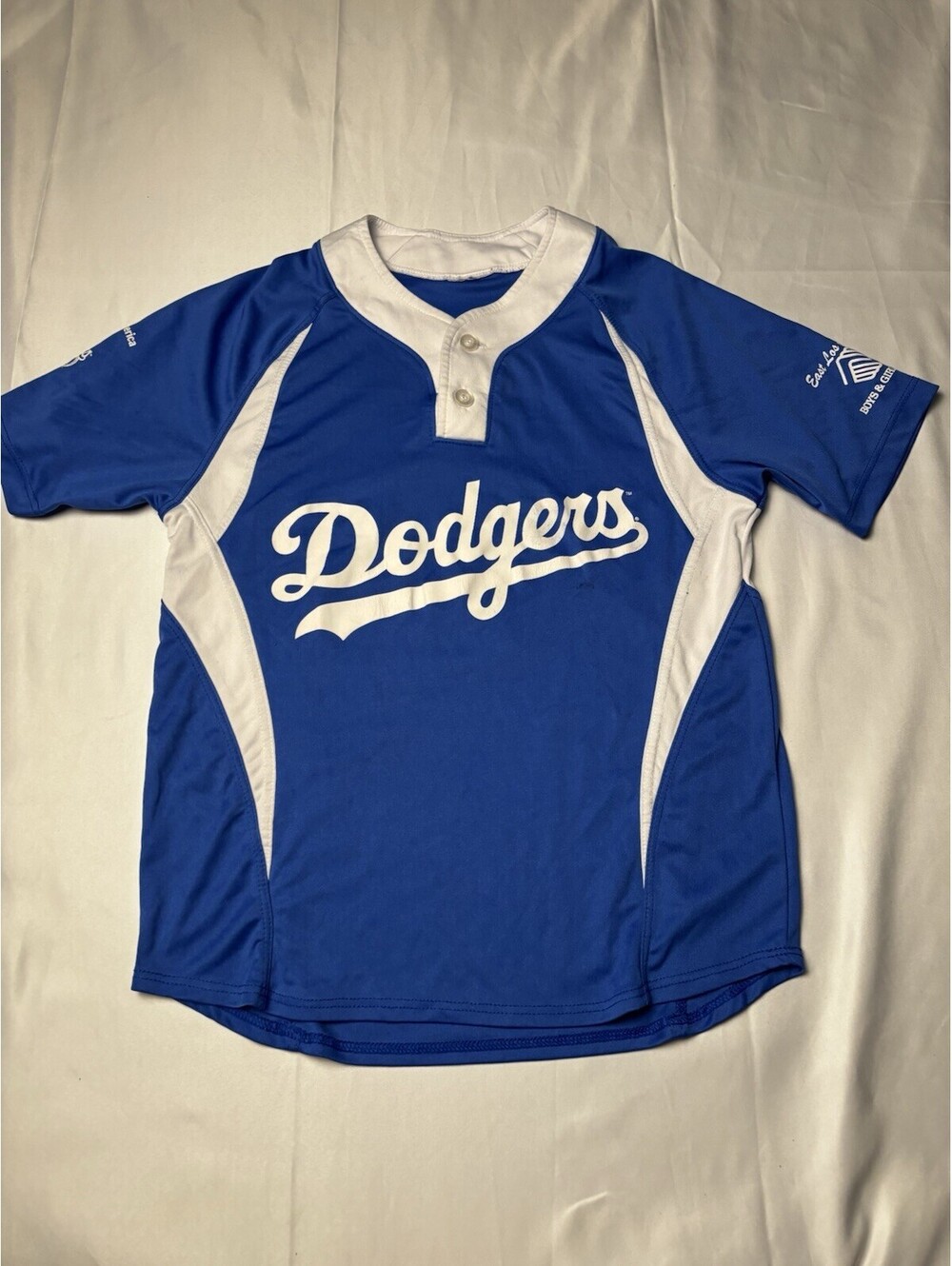 LA Dodger Jersey Youth Blue #3 Boys & Girls Club MLB Shirt